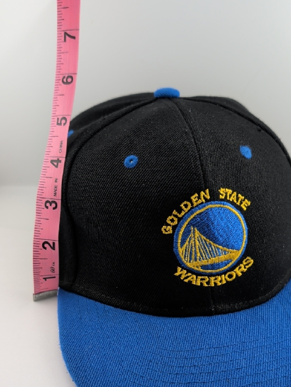 Golden State Warriors Black & Royal Blue Snapback Hat - Picture 6 of 9